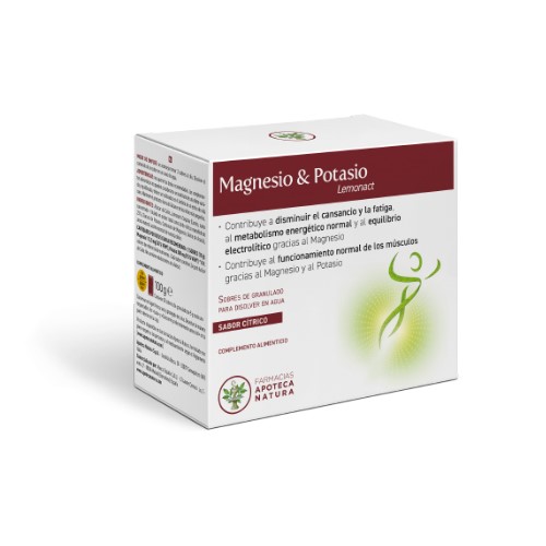 Magnesio & Potasio Lemonact - Sobres - Apoteca Natura